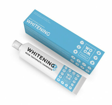 Woom Family Whitening Effektiv blekande tandkräm