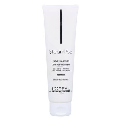 Loreal SteamPod Steam-Activated Cream  Восстанавливающий и разглаживающий лосьон для густых волос