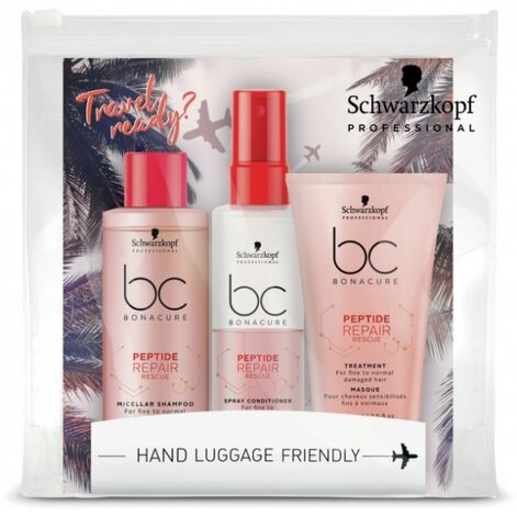 Schwarzkopf Professional Bonacure Peptide Repair Rescue Travel Kit Reisikomplekt