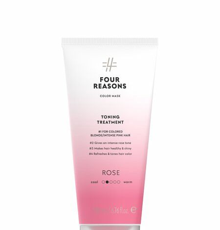 Four Reasons Color Mask Toning Treatment Rose Tooniv juuksemask erkroosadele juustele