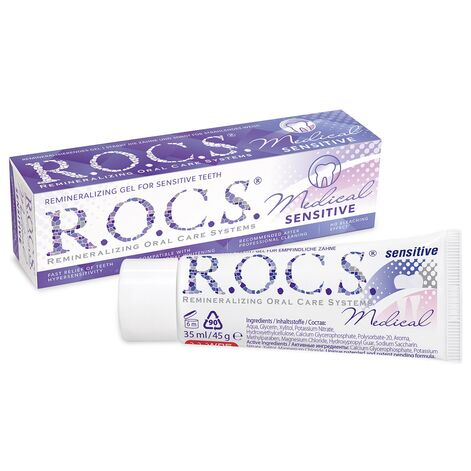 R.O.C.S. Medical Sensitive Remineralizing Gel for sensitive teeth Гель реминерализующий для чувствительных зубов