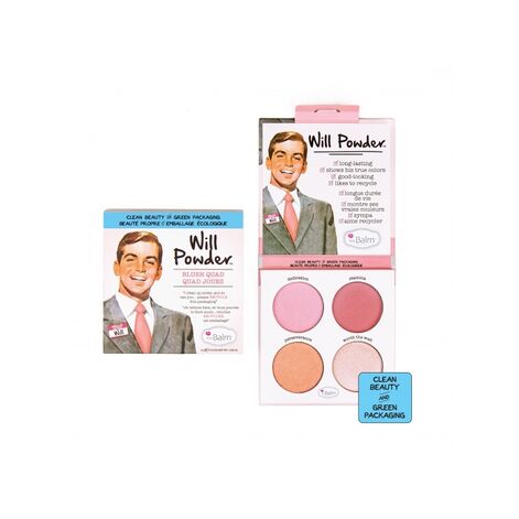 theBalm Blush Quad Will Powder Põsepunapalett