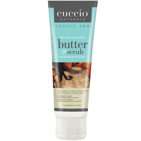 Cuccio Vanilla bean & Sugar Butter & Scrub Vanilje ja suhkruroo niisutav ja kooriv võie