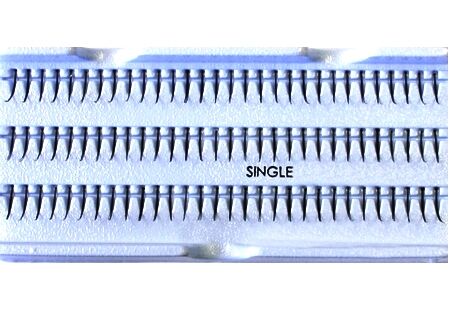 Ripsmete pikendused, üksikud ripsmetutikud, must, SINGLE LASHES
