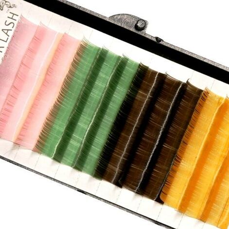 Krāsainas ūdeļu skropstas - Rainbow Mink Lashes, Color Lash