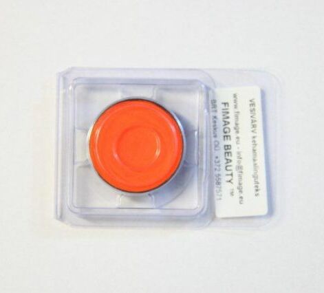 UV Vesivärvid, Blacklight efektiga keha- ja näomaalingud - Neon Orange, UV Oranž - 3,5ml.(5,25g)