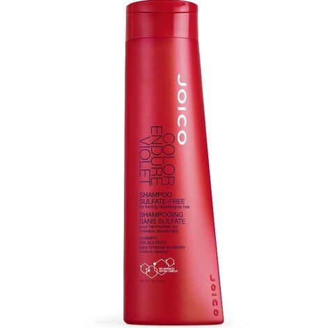Sulfaatiton shampoo auttaa säilyttämään kauniit kylmät vaaleat sävyt hiuksissa, JOICO Color Endure Violet Shampoo, pH 4.5-5.5