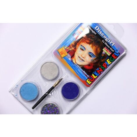 Komplekt DISCOTÜDRUK - 3 värviga + Pintsel + Glitter- särapuuder 2g