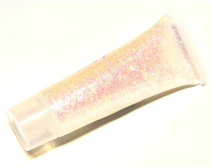 Polüester glitter geel - Pärlmutter valge - Perlmutt