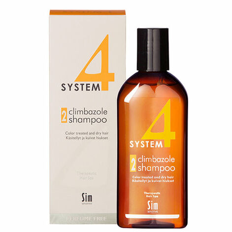 Sim Sensitive System 4 Climbazole Shampoo 2 Šampoon Keemiliselt Töödeldud ja Värvitud Juustele