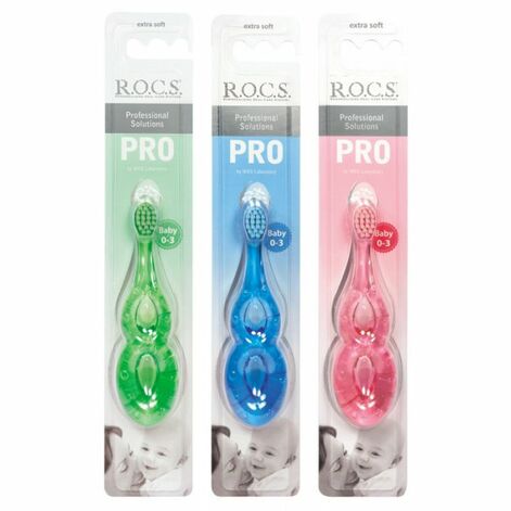 R.O.C.S. Pro Baby Toothbrush Hambahari 0-3 Aastastele Lastele