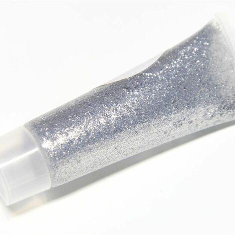 Silber glitter gel