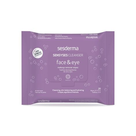 Sensyses Face & Eye Makeup remover wipes Puhastuslapid kõikidele nahatüüpidele