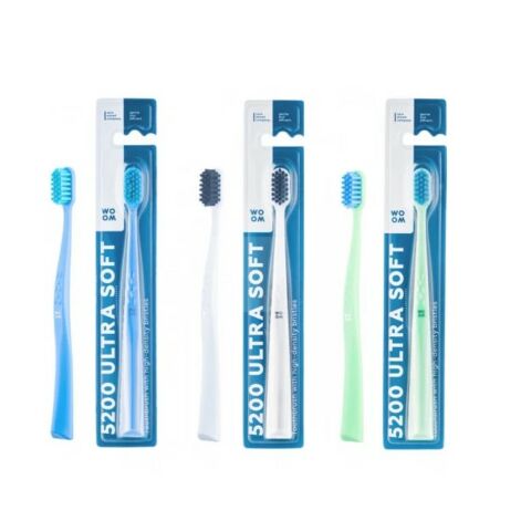 WOOM 5200 Ultra Soft Toothbrush, Tihedate harjastega hambahari