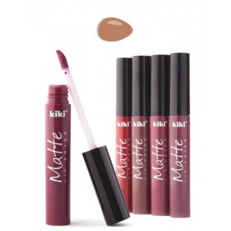 Kiki Lipstick for lips liquid Matte lip color 203, Vedel matt huulepulk