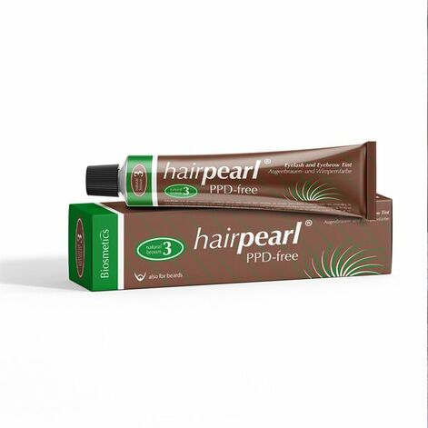 Hairpearl Eyelash and Eyebrow Tint PPD free, Ripsme- ja Kulmuvärv  Pruun No 3