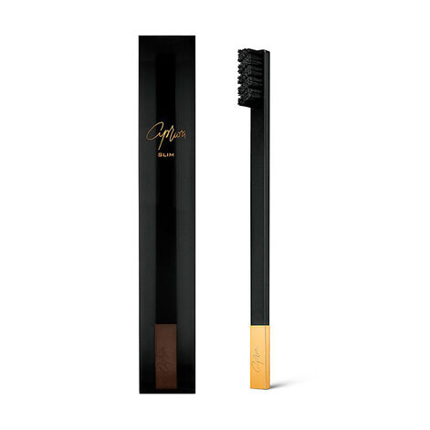 SLIM by Apriori Black Gold Soft Toothbrush Zobu birste Mīksta