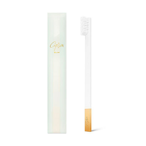 SLIM by Apriori White Gold Medium Toothbrush Zobu birste Vidēja