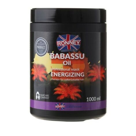 Ronney Professional Babassu Oil Energizing Therapy Mask, Hair mask for colored hair