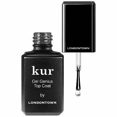 LondonTown KUR Gel Genius Top Coat Ātri žūstošs virsējais pārklājums ar gēla efektu