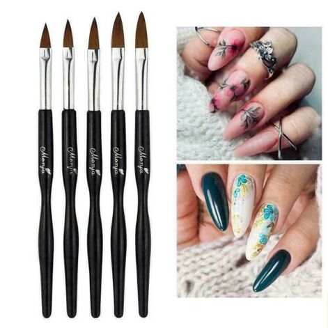 Crystal Acrylic, UV Gel Liner brushes