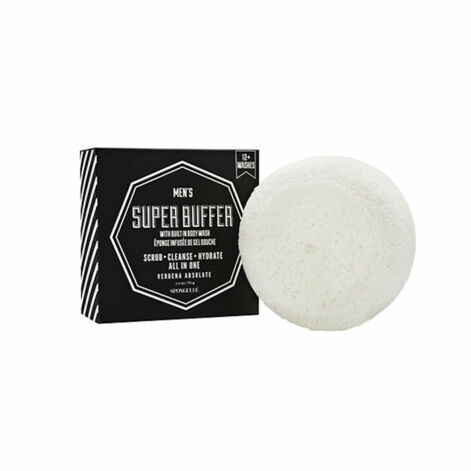 Spongelle Men's Super Buffer Verbena Absolut Body wash infused sponge