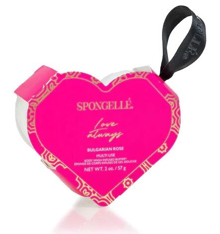 Spongelle Daisy Collection Heart Shaped Body Buffer Bulgarian  Rose Dušigeeliga Infundeeritud Käsn