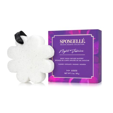 Spongelle Boxed Flower White Night Jasmine Body wash infused sponge