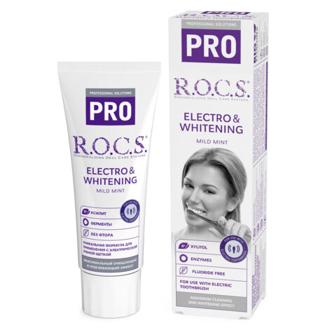 R.O.C.S. Pro  Electro & Whitening Toothpaste, Zobu pasta