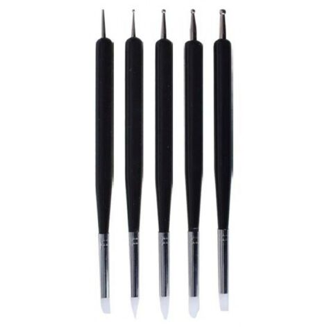 Kiepe Double side Silicone Dotting Pen And Brush Set, Пинцли Я Плаци Комплект