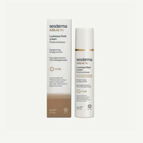 Sesderma Azelac Ru Luminous Fluid Cream, Депигментирующий крем-эмульсия SPF 50