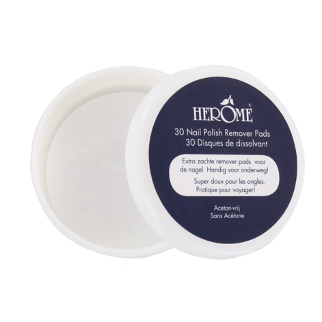 Herome Caring Nail Polish Remover Pads, Подушечки для снятия лака с ногтей