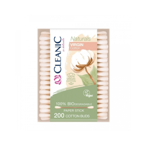 Cleanic Naturals Virgin Cotton Buds, Vates bumbiņas