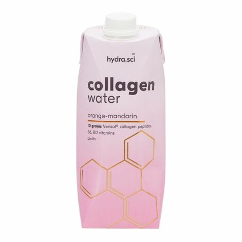 HYDRA.SCI Collagen Water Orange-Mandarin, Kollageenivesi Apelsini-Mandariiniga