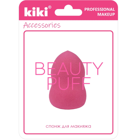 Kiki Makeup Sponge Beauty Puff, Pirnikujuline Meigisvamm Roosa