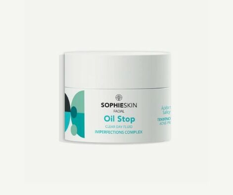 Sophieskin Oil Stop Clear Day Fluid, Mitrinošs šķidrs krēms taukainai un problemātiskai ādai