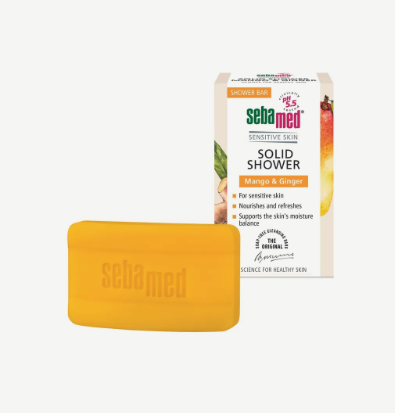 Sebamed Mango & Ginger Shower, Твердый гель для душа без мыла Манго & Имбирь