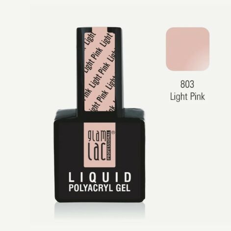 GlamLac Liquid Polyacryl Gel, Vedel Polüakrüülgeel Light Pink