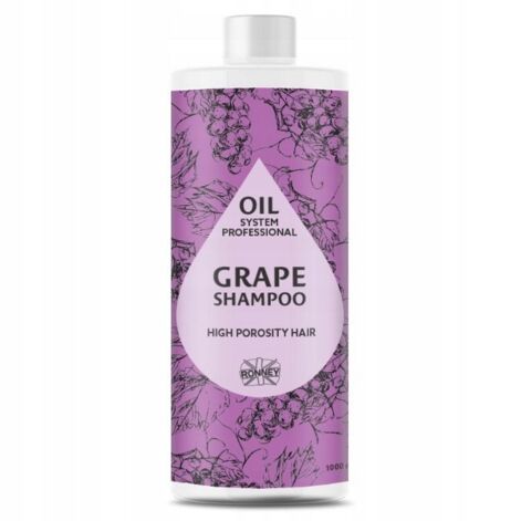 RONNEY Professional Oil System High Porosity Hair Grape Shampoo, Schampo för hår med hög porositet