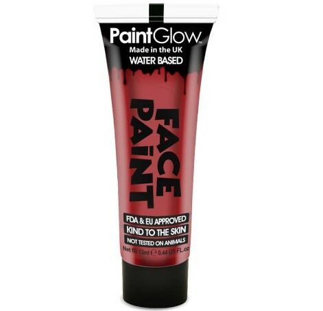Paintglow Face & Body Paint, Näo- Ja Kehavärv Bright Red