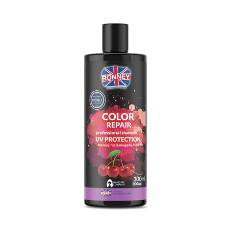 Ronney Professional Color Repair Shampoo UV Protection, Väriä suojaava shampoo kirsikkauutteella