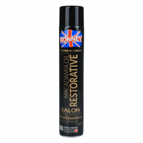 RONNEY Hair Spray Macadamia Oil RESTORATIVE, Juukselakk Macadamia Õliga