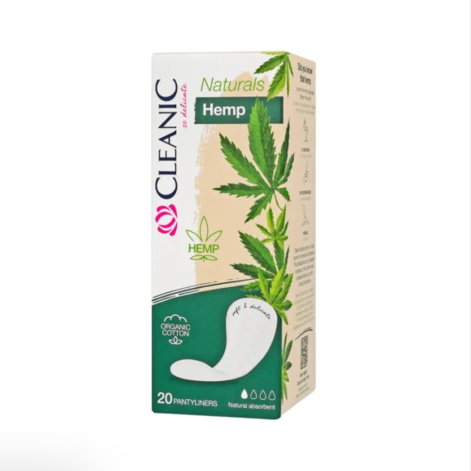 Cleanic Naturals Hemp Pantyliners, Higiēnas salvetes