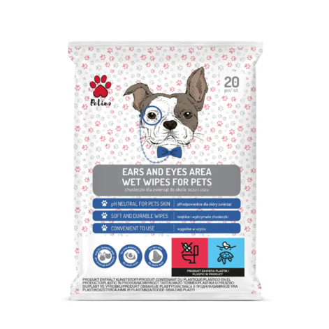 Petino Animal Wipes For Eye And Ear Area