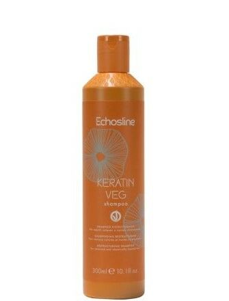 Echosline Keratin Veg Shampoo, Restrukturizējošs Šampūns Krāsotiem Matiem