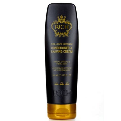 RICH Ainutlaatuinen,tuplavaikutteinen voide-hoitoaine ja parranajo voitee - Pure Luxury Energising Cond. & Shaving Cream