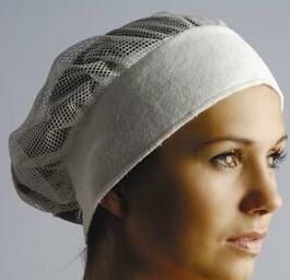 White headband with net crown, Bellitas UK