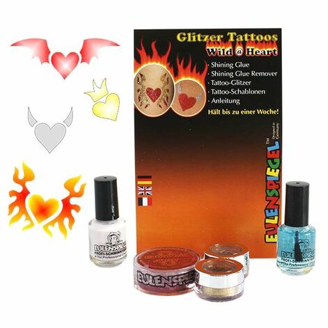 Eulenspiegel Glitter Tattoo Set - Wild @ Heart