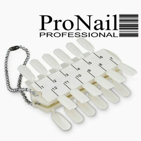 ProNail Color Chart With Chain, 2x12 places color chart