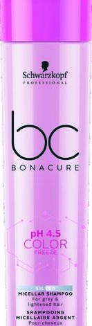 Серебристый шампунь Schwarzkopf BC Bonacure Color Freeze